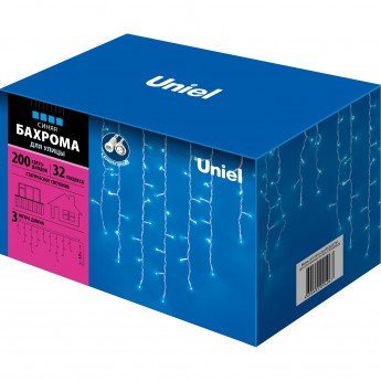 Гирлянда UNIEL ULD-B3010-200/SWK BLUE IP67