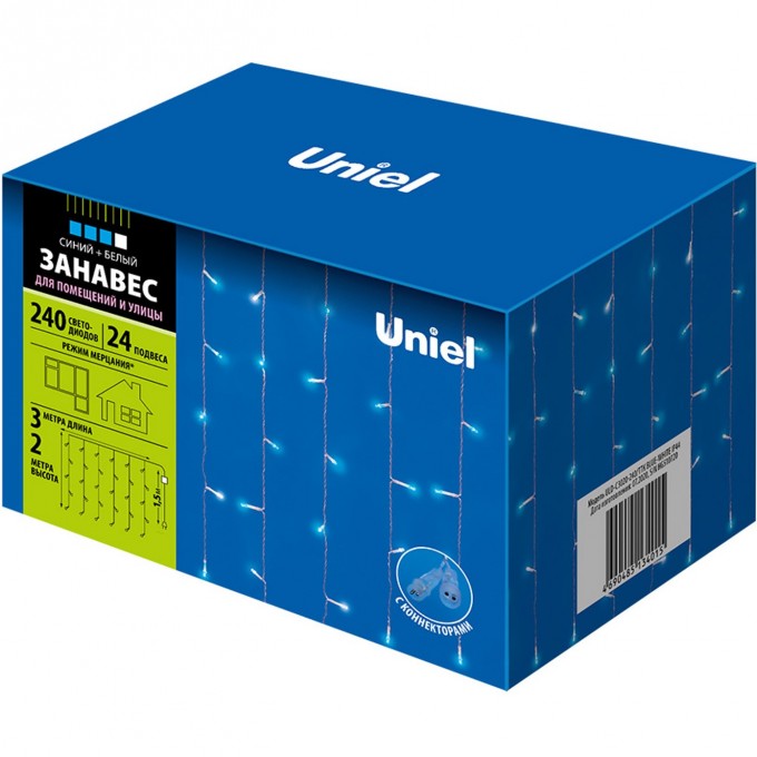 Гирлянда UNIEL ULD-C3020-240/TTK BLUE-WHITE IP44 UL-00007214