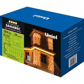 Гирлянда UNIEL ULD-C3020-384/DTA/RC WARM WHITE IP44