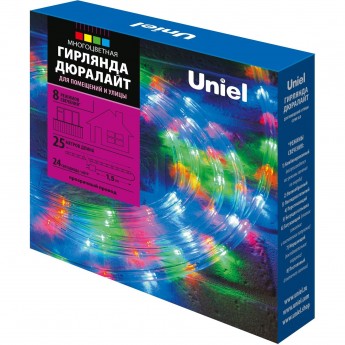 Гирлянда UNIEL ULD-D50 25M/С08 IP44 MULTI