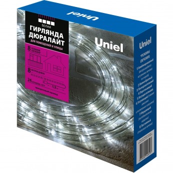 Гирлянда UNIEL ULD-D50 8M/С08 IP44 WHITE