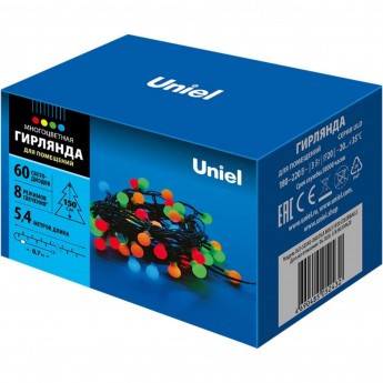 Гирлянда UNIEL ULD-S0540-060/DGA MULTI IP20 COLORBALLS