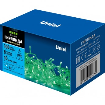 Гирлянда UNIEL ULD-S1000-100/DTA GREEN IP20