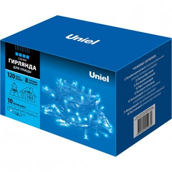 Гирлянда UNIEL ULD-S1000-120/DWA BLUE IP67