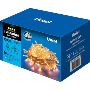 Гирлянда UNIEL ULD-S1000-120/SWK WARM WHITE IP67