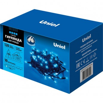 Гирлянда UNIEL ULD-S1000-120/TBK BLUE IP67