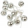 Гирлянда UNIEL ULD-S1800-010/STB/3AA WARM WHITE IP20 DISCOBALLS UL-00008423