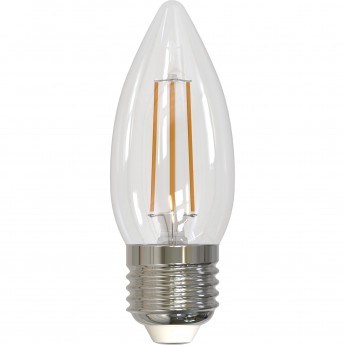 Лампа светодиодная UNIEL LED-C35-5W/WW/E27/CL/DIM GLA01TR картон
