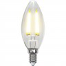 Лампа светодиодная UNIEL LED-C35-7,5W/WW/E14/CL GLA01TR картон UL-00003245