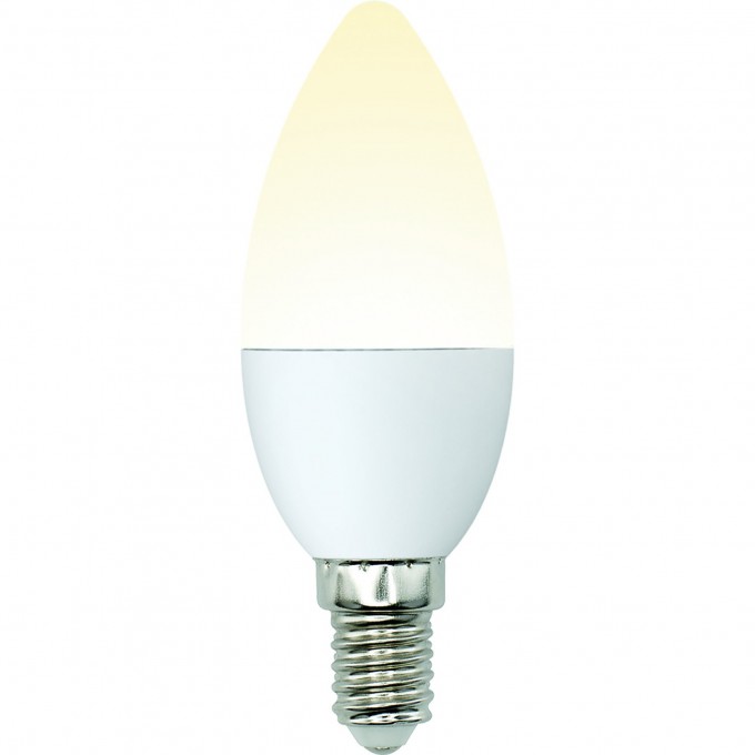 Лампа светодиодная UNIEL LED-C37-6W/WW/E14/FR/MB PLM11WH картон UL-00002373