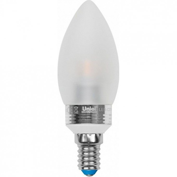 Лампа светодиодная UNIEL LED-C37P-5W/NW/E14/FR ALC02SL 07893