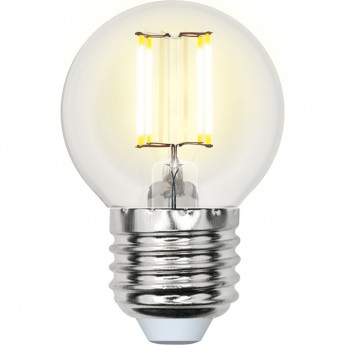 Лампа светодиодная UNIEL LED-G45-5W/NW/E27/CL/DIM GLA01TR картон