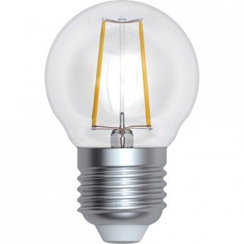 Лампа светодиодная UNIEL LED-G45-9W/3000K/E27/CL PLS02WH картон
