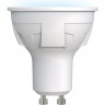 Лампа светодиодная UNIEL LED-JCDR 6W/NW/GU10/FR PLP01WH картон UL-00002421