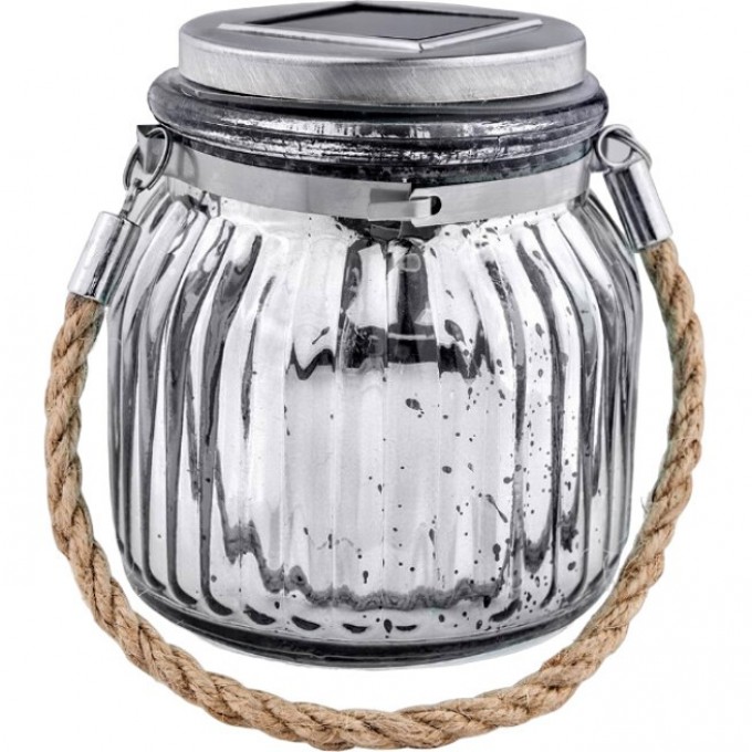 Садовый светильник UNIEL USL-M-211/GN120 SILVER JAR на солнечной батарее UL-00003209